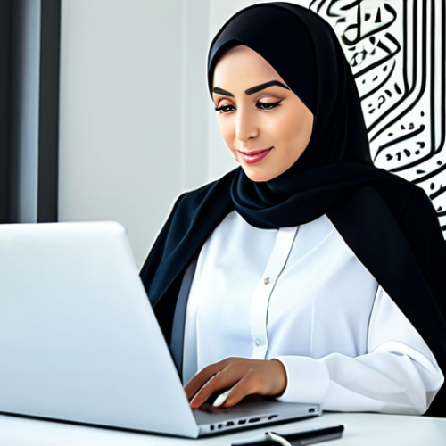 Home 17 정보기기운용 실기 시험에서 실수하지 않는 비결 - Modern Professional**
"A confident businesswoman, fully clothed in a stylish yet modest abaya and h...