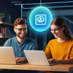 정보기기운용 실무에서 경험한 데이터 백업 및 복구 사례 - **Prompt:** "A vibrant, dynamic illustration depicting the "3-2-1 Backup Rule." On one side, a diver...